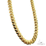 Miami Cuban Chain 14k Yellow Gold 28 Inches 6mm  69896 - Image 2