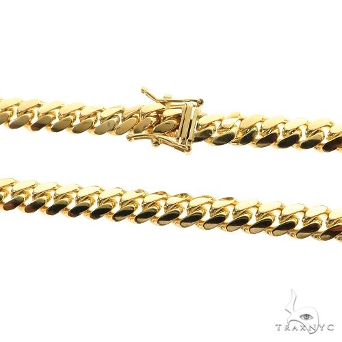 Miami Cuban Chain 14k Yellow Gold 28 Inches 6mm  69896 - Image 5