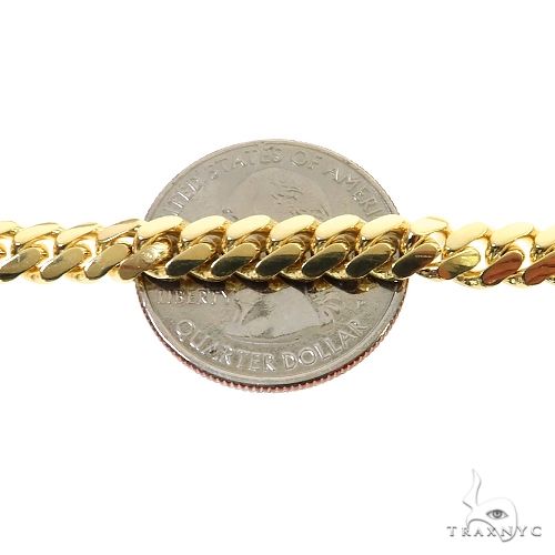 Miami Cuban Chain 14k Yellow Gold 28 Inches 6mm  69896 - Image 6
