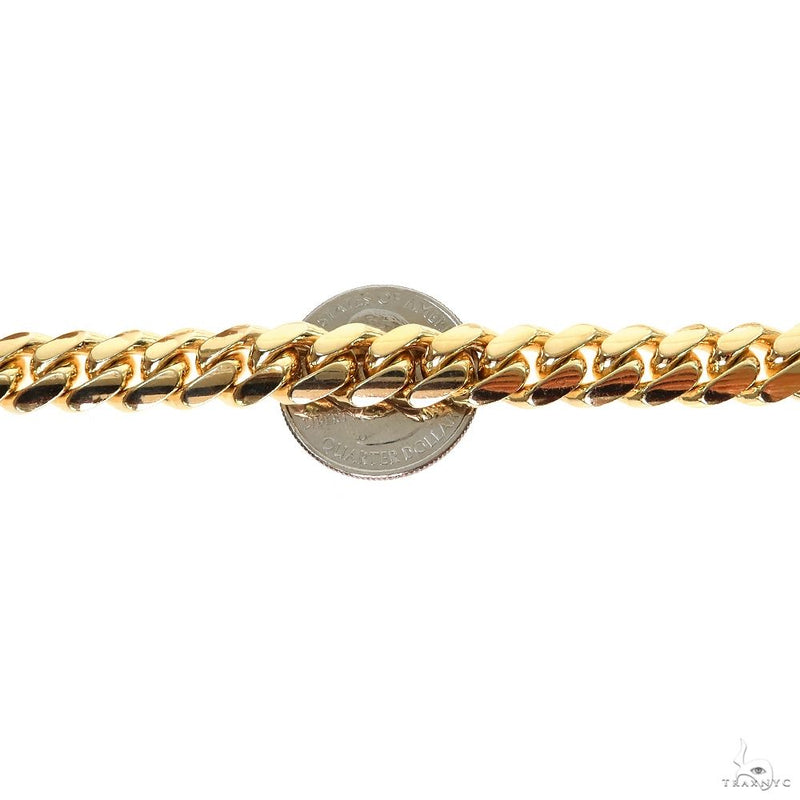 Miami Cuban Chain 18k Yellow Gold   24 Inches 10mm 46245 - Image 5