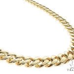 14k Yellow Gold Hollow Miami Cuban Link Chain 11 mm 24 Inches  68393 - Image 1