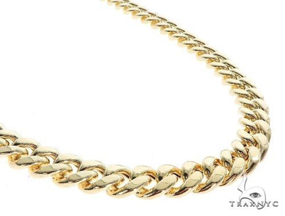 14k Yellow Gold Hollow Miami Cuban Link Chain 11 mm 24 Inches  68393 - Image 1