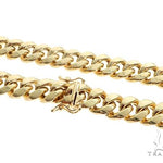 Miami Cuban Chain Hollow 14k Yellow Gold 24 Inches 9.5mm 65169 - Image 1