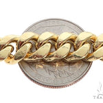 Miami Cuban Chain Hollow 14k Yellow Gold 24 Inches 9.5mm 65169 - Image 3