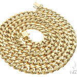 Miami Cuban Chain Hollow 14k Yellow Gold 24 Inches 9.5mm 65169 - Image 4