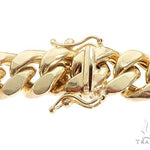 Miami Cuban Chain Hollow 14k Yellow Gold 24 Inches 9.5mm 65169 - Image 5
