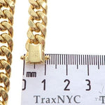Miami Cuban Chain Hollow 14k Yellow Gold 24 Inches 9.5mm 65169 - Image 8