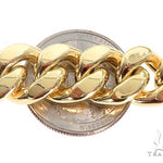 Miami Cuban Chain Hollow 14K Yellow Gold 28 Inches 11mm 65158 - Image 3