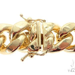 Miami Cuban Chain Hollow 14K Yellow Gold 28 Inches 11mm 65158 - Image 5