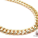 14k Yellow Gold Solid Miami Cuban  Link Chain 30 Inches 7mm   67411 - Image 1