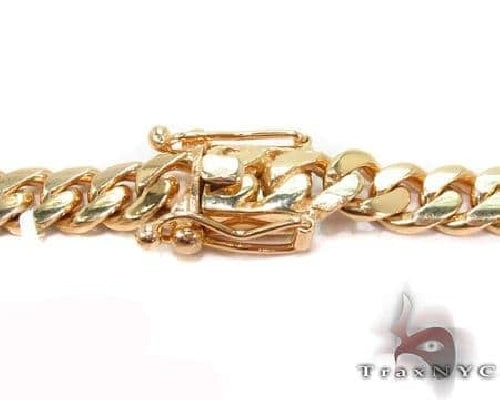 14k Yellow Gold Solid Miami Cuban  Link Chain 30 Inches 7mm   67411 - Image 4