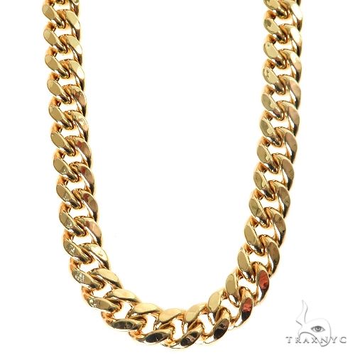 Miami Cuban Hollow 14k Yellow Gold 24 Inches 7.5mm 64813 - Image 1