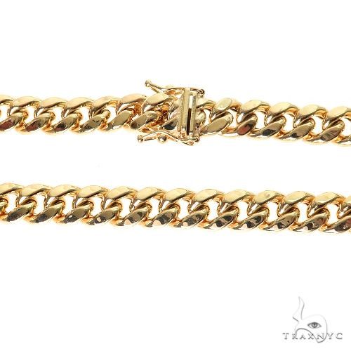 Miami Cuban Hollow 14k Yellow Gold 24 Inches 7.5mm 64813 - Image 4