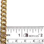 Miami Cuban Hollow 14k Yellow Gold 24 Inches 7.5mm 64813 - Image 6
