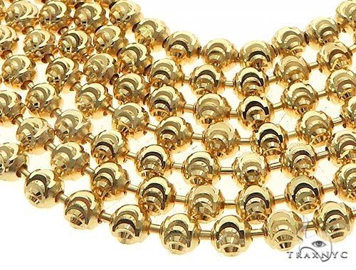 Moon Cut 10K Yellow Gold Chain 22 Inches 2mm   67120 - Image 4