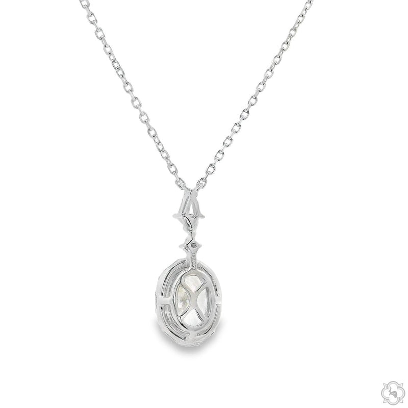 Oval Diamond Necklace 70754 - Image 5
