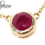 Passion Yellow Gold Ruby Necklace 26704 - Image 3