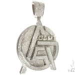 Pave Diamond Custom Made Gas Game Pendant 64003 - Image 1