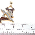 Pave Diamond Custom New Jersey Devil Pendant 64017 - Image 10