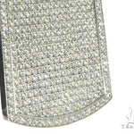 Pave Diamond Double Dog Tag Pendants Moon Cut Chain Set 63994 - Image 7