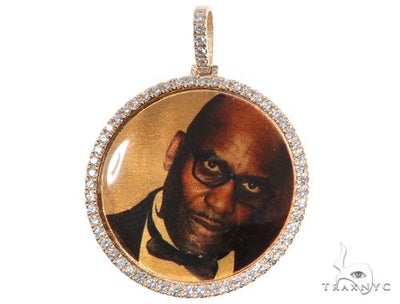 14K Gold Custom Photo Pendant 2 Inches 64171 - Image 1