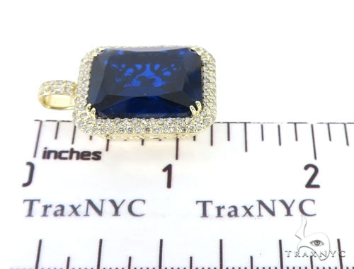 Prong Diamond Blue Fancy Pendant 49017 - Image 8