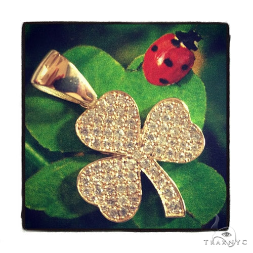 Prong Diamond Clover Pendant 37346 - Image 3