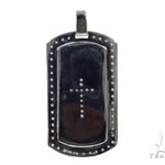 Prong Diamond Cross Crucifix Dog Tag 44894 - Image 4