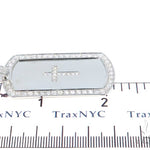 Prong Diamond Cross Crucifix Dog Tag 44894 - Image 6