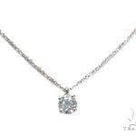 Prong Diamond Earrings & Necklace Set 43165 - Image 8
