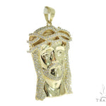 Prong Diamond Jesus Pendant 56523 - Image 3