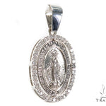 Prong Diamond Jesus Pendant 49506 - Image 2