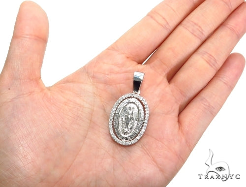 Prong Diamond Jesus Pendant 49506 - Image 7