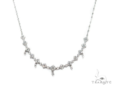 Prong Diamond Necklace 42019 - Image 1
