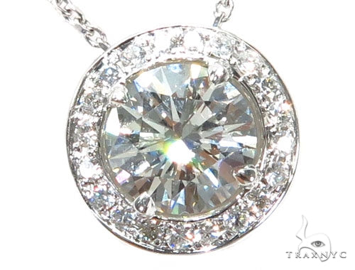 Prong Diamond Necklace 42638 - Image 3