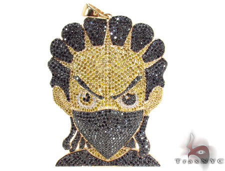 Custom Jewelry - Diamond Boondocks Ninja Pendant 32024 - Image 4