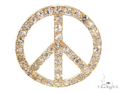 Prong Diamond Peace Pendant 36963 - Image 1