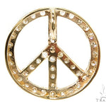 Prong Diamond Peace Pendant 36963 - Image 4