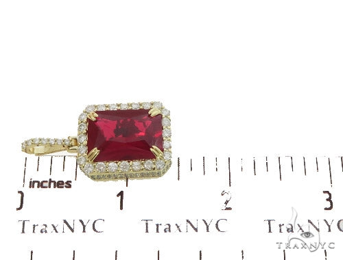 Prong Diamond Red Fancy Pendant 45575 - Image 8