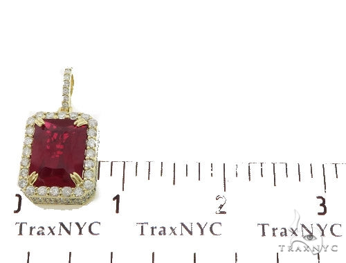 Prong Diamond Red Fancy Pendant 45575 - Image 9