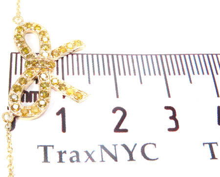Prong Diamond Ribbon Necklace 34720 - Image 10