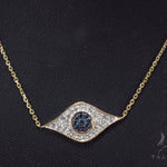Prong Diamond & Sapphire Necklace 35270 - Image 11