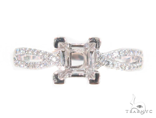 Prong Diamond Semi Mount Engagement Ring 45239 - Image 2