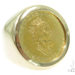 Queen Elizabeth Gold Coin Ring 45398 - Image 2