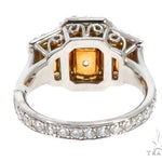 Radiant Cut Fancy Yellow Diamond Engagement Ring 64566 - Image 7