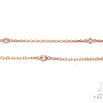 Rose Gold Yard Bezel Diamond Necklace 36732 - Image 5