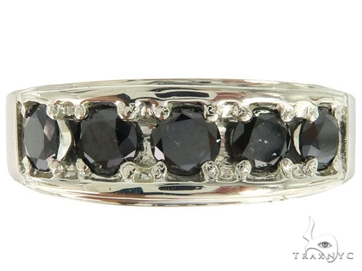 Silver Black Diamond Ring 57037 - Image 2