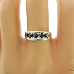 Silver Black Diamond Ring 57037 - Image 7