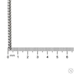 Silver Franco Pave Chain 3.8mm 24 Inches 70630 - Image 5