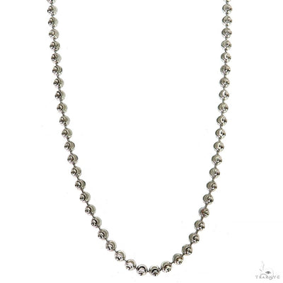 Silver Moon Cut Link Chain 3mm 24 Inches 69840 - Image 1
